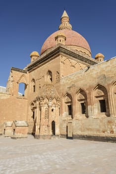 Ishak Pasha Palace (Constructed in 1685) is a semi-ruined palace located in the Dogubeyazit district of Agri province of Turkey.