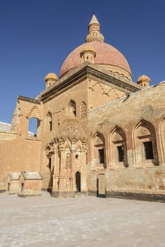 Ishak Pasha Palace (Constructed in 1685) is a semi-ruined palace located in the Dogubeyazit district of Agri province of Turkey.