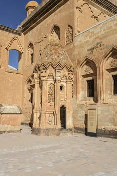 Ishak Pasha Palace (Constructed in 1685) is a semi-ruined palace located in the Dogubeyazit district of Agri province of Turkey.