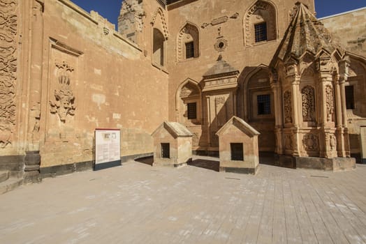 Ishak Pasha Palace (Constructed in 1685) is a semi-ruined palace located in the Dogubeyazit district of Agri province of Turkey.