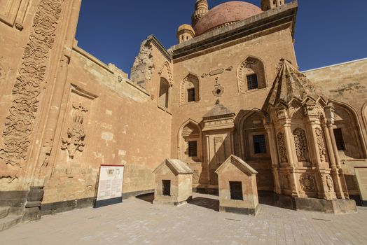 Ishak Pasha Palace (Constructed in 1685) is a semi-ruined palace located in the Dogubeyazit district of Agri province of Turkey.