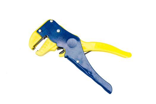 Automatic wire stripper isolated over white background