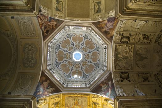 Ceiling of a church in Genoa, Italy