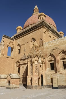 Ishak Pasha Palace (Constructed in 1685) is a semi-ruined palace located in the Dogubeyazit district of Agri province of Turkey.