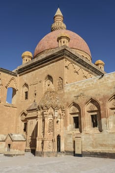 Ishak Pasha Palace (Constructed in 1685) is a semi-ruined palace located in the Dogubeyazit district of Agri province of Turkey.