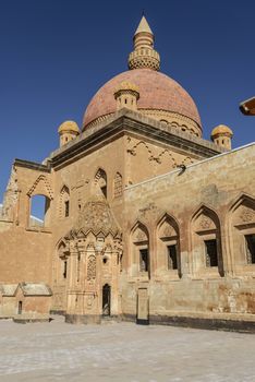 Ishak Pasha Palace (Constructed in 1685) is a semi-ruined palace located in the Dogubeyazit district of Agri province of Turkey.