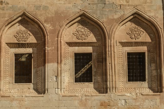 Ishak Pasha Palace (Constructed in 1685) is a semi-ruined palace located in the Dogubeyazit district of Agri province of Turkey.