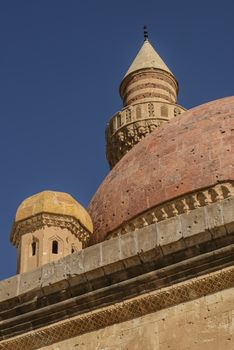 Ishak Pasha Palace (Constructed in 1685) is a semi-ruined palace located in the Dogubeyazit district of Agri province of Turkey.