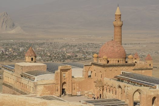 Ishak Pasha Palace (Constructed in 1685) is a semi-ruined palace located in the Dogubeyazit district of Agri province of Turkey.