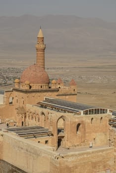 Ishak Pasha Palace (Constructed in 1685) is a semi-ruined palace located in the Dogubeyazit district of Agri province of Turkey.