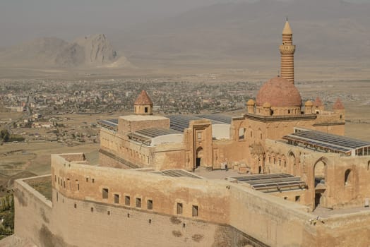 Ishak Pasha Palace (Constructed in 1685) is a semi-ruined palace located in the Dogubeyazit district of Agri province of Turkey.