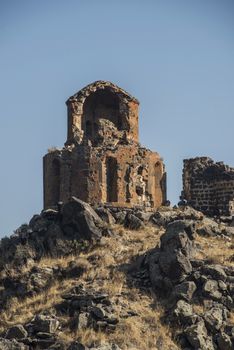 Ani is a ruined and uninhabited medieval Armenian city-site situated in the Turkish province of Kars, near the border with Armenia. Armenian chroniclers such as Yeghishe and Ghazar Parpetsi first mentioned Ani in the 5th century AD.