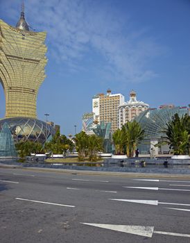 Modern casinos in the gambling mecca of Macau in China