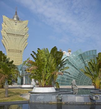 Modern casinos in the gambling mecca of Macau in China