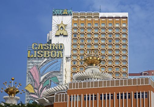 Modern casinos in the gambling mecca of Macau in China
