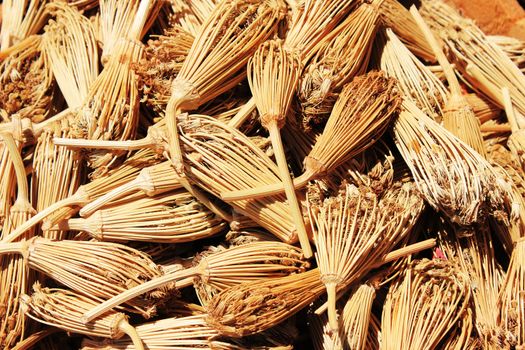 Spices and herbs on oriental market