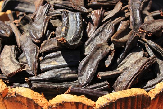 Spices and herbs on oriental market