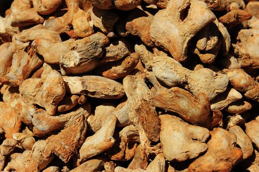 Spices and herbs on oriental market