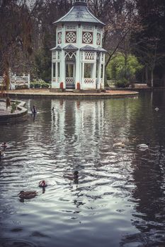 chinese-style temple, Palace of Aranjuez, Madrid, Spain