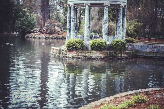 Greek-style temple, Palace of Aranjuez, Madrid, Spain