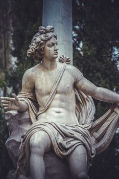 Apollo, Ornamental fountains of the Palace of Aranjuez, Madrid, Spain.World Heritage Site by UNESCO in 2001