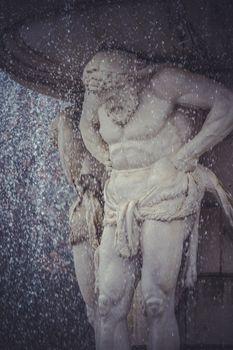 Hercules, Ornamental fountains of the Palace of Aranjuez, Madrid, Spain.World Heritage Site by UNESCO in 2001