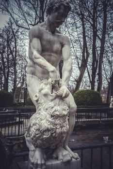 Ornamental fountains of the Palace of Aranjuez, Madrid, Spain.World Heritage Site by UNESCO in 2001