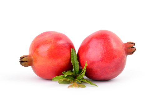 pomegranate isolated on white background