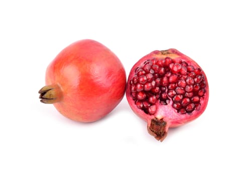 pomegranate isolated on white background
