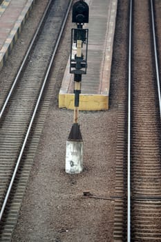 train railways that built with stainless steel metal