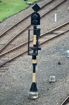 train railways that built with stainless steel metal