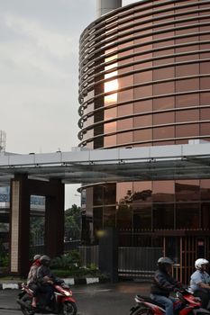 bandung, indonesia-june 13, 2014-Trans Luxury hotel building in bandung, west java-indonesia