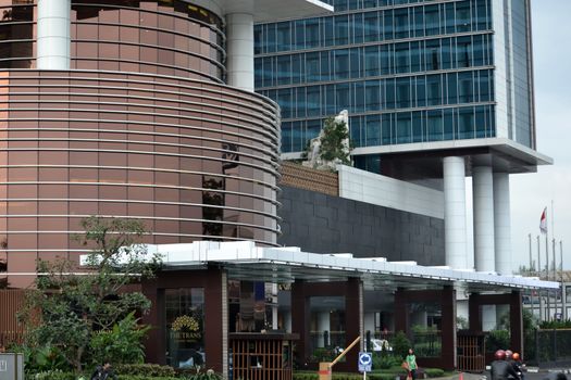 bandung, indonesia-june 13, 2014-Trans Luxury hotel building in bandung, west java-indonesia