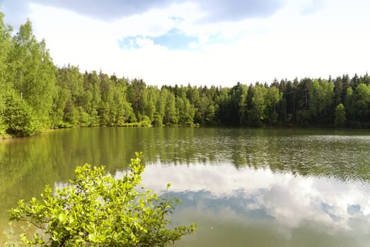 Lake in Upper Palatinate in Germany