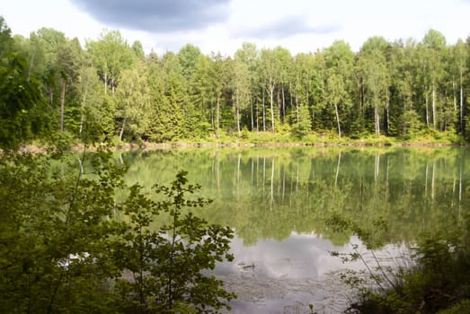 Lake in Upper Palatinate in Germany