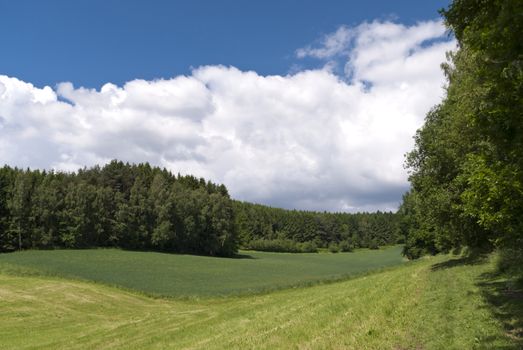 On the Hiking Trail Goldsteig in Germany