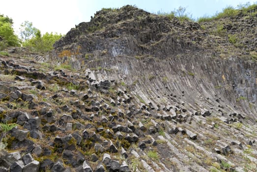 Volcano Parkstein in Upper Palatinate in Germany