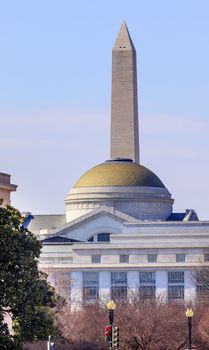 Washington Monument Green Dome Museum of Natural History Constitution Avenue Washington DC