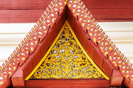 Gable detail of temple, Northern Thailand