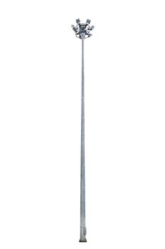 Light pole isolated on white background