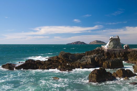 Lookout at Mazatlan coast Mexico