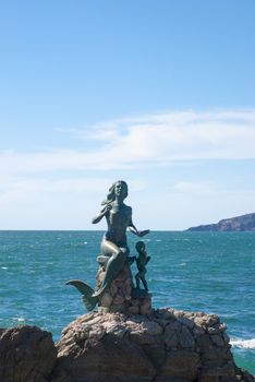 Statue of Queen of the Seas at Mazatlan Mexico