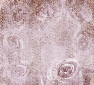 Vintage floral background with roses