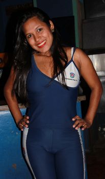 A cute waitress posing for her picture in a restaurant in Ciudad Bolivar, Venezuela
11 Apr 2014
No model release 
Editorial only