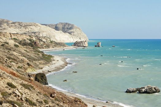 Landscape on the south coast of Cyprus, Europe             