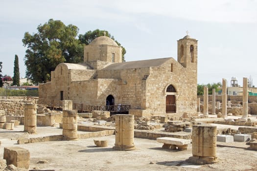 Ancient world meets present, Paphos, Cyprus, Europe    