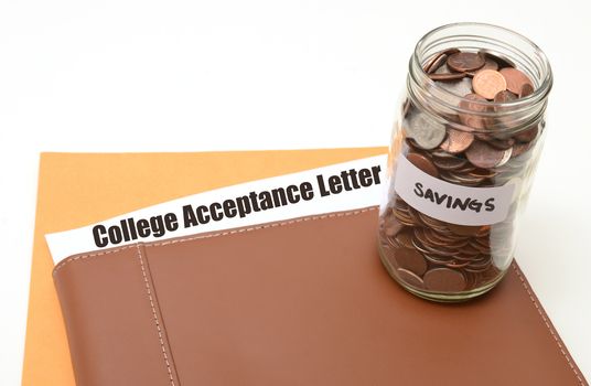 saving money for college or university concept
