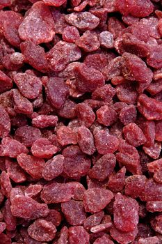 Dried strawberries background