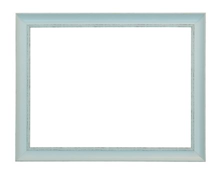 Wooden frame isolated on white