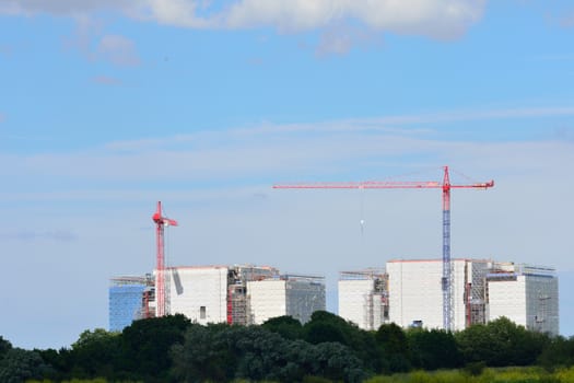 Power station under construction